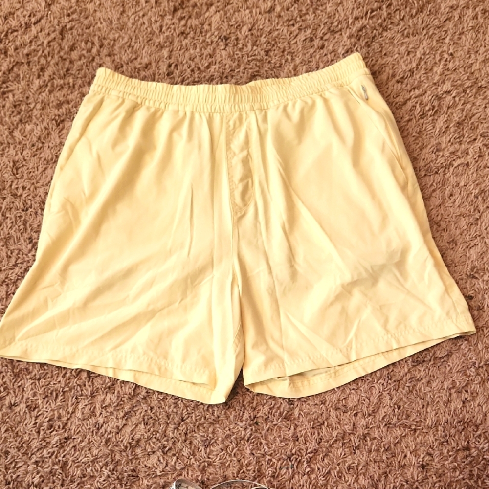 Outdoor Voices - Men's- Light Yellow and Gray Athletic Shorts - Size M - Picture 1 of 7